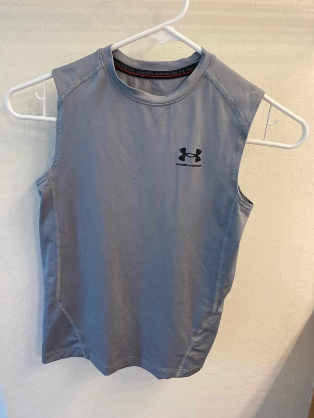 Under Armour Men's Sleeveless Performance Tank - Light Gray